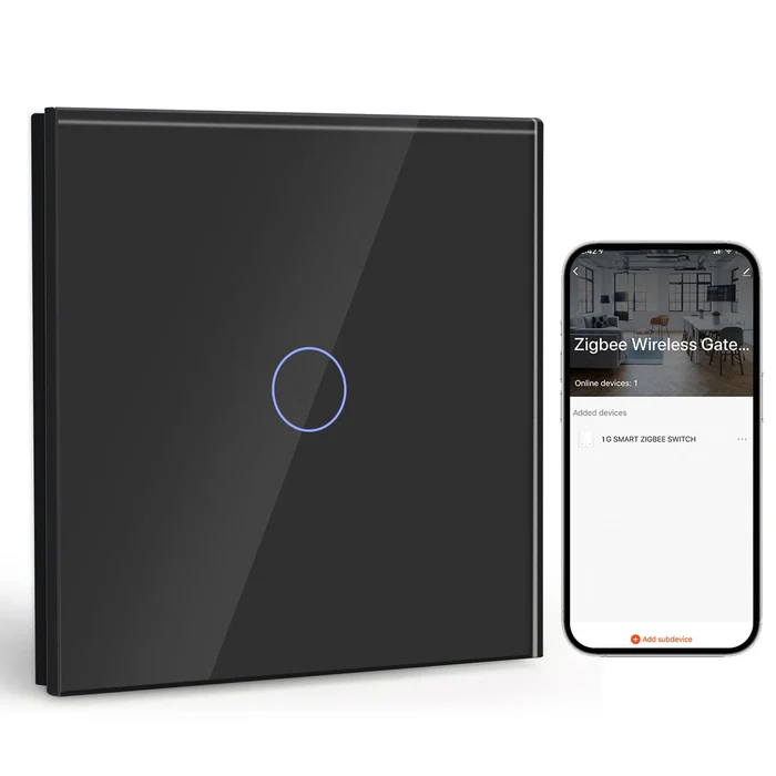 Zigbee Akıllı Dokunmatik Işık Anahtarı (Tekli)